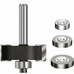 ENT EUROPEAN NORM TOOLS ENT 16710 Falzfräser Set HW (HM), Schaft (C) 12 Mm, Durchmesser (A) 34,9 Mm, B 12,7 Mm, D 40 Mm, Mit Kugellager
