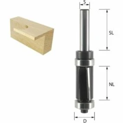 ENT EUROPEAN NORM TOOLS ENT 13470 Bündigfräser Mit Achswinkel HW, Schaft (S) 8 Mm, Durchmesser (D) 16 Mm, NL 25,4 Mm, SL 32 Mm, Mit 2 Kugellager -Frästische & Zubehör Verkäufe 2022 11696195 5