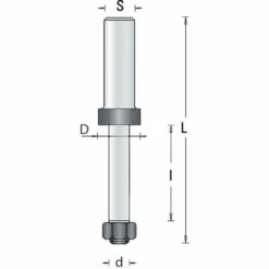 Guhdo Aufnahmedorn Ohne Anlauflager D8 S8