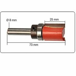 MS-WARENVERTRIEB Kopierfräser Hartmetall 8 Mm Schaft 3/4" X 1" X 3/4" Schneide Für Frässchablone -Frästische & Zubehör Verkäufe 2022 15368216 3