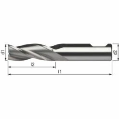 ORION Eingwegfräser HSSE8 Lang 4.0x11x42 Mm Schaft DIN
