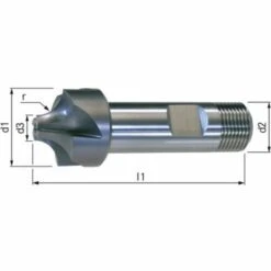 ORION Viertelkreisfräser HSSE5 Radius 3.5 Mm Schaft DIN