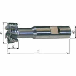 ORION T-Nutenfräser HSSE5 DIN 851 NF Größe 16-28x12 Mm