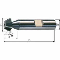 ORION Winkelfräser HSSE5 DIN 1833D H 45 Grad 16 Mm Scha