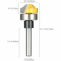 ASUPERMALL 1/4" Shank Profil Groove Template Fraser Holzbearbeitung Hartmetall Trim Groove Schneidwerkzeug Schnitzen -Frästische & Zubehör Verkäufe 2022 23125270 5
