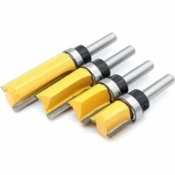 LITZEE 4Pcs Finishing Pattern Pattern Router Bit Set 8mm Shank Flush Trim Bit Set Holzbearbeitungsfräser -Frästische & Zubehör Verkäufe 2022 28932580 5