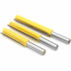 3-teiliger 8-mm-Schaft Mit Extra Langen Fräsern, Holzbearbeitungs-Schaftfräser Mit Extra Langem Schaftfräser Mit Geradem Schaftfräser 8 Mm * 1/2 "* 50,8 Mm, 8 Mm * 1/2" * 63 Mm, 8 Mm * 1/2 "* 76 Mm SOEKAVIA -Frästische & Zubehör Verkäufe 2022 33009201 5