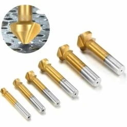 6Pcs 90 ° HSS Senker Titan Konisch Zylindrisch Dreischneider Schraubenwerkzeug Geeignet Für Heimwerker SOEKAVIA -Frästische & Zubehör Verkäufe 2022 33815496 5