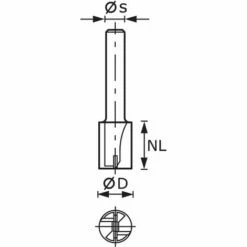 FESTOOL Nutfräser HW Schaft 8 Mm HW S8 D3/6 Nr. 490952 -Frästische & Zubehör Verkäufe 2022 33983892 3
