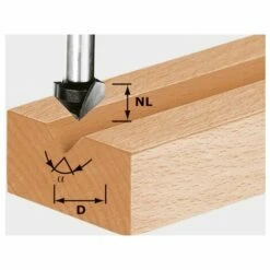 FESTOOL V-Nutfräser HW Schaft 8 Mm HW S8 D14/7/90° Nr.:490999 -Frästische & Zubehör Verkäufe 2022 33983949 4