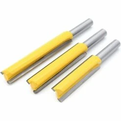 BARES 3Pcs 8mm Schaft Extra Lange Fräser, Holzbearbeitung Schaftfräser Extra Langer Schaftfräser Gerader Schaftfräser 8mm * 1/2 "* 50.8mm, 8mm * 1/2" * 63mm, 8mm * 1/2"* 76mm -Frästische & Zubehör Verkäufe 2022 35464243 3