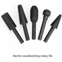 SUN FLOWERDE 5 Stück 6,3 Mm Drehmesser Set Elektrowerkzeug Holzbearbeitung Polieren Carving Carving File Bohrer Drehbohrer Schaft Bohrer Set Schwarz Holzbearbeitung Kit -Frästische & Zubehör Verkäufe 2022 39968726 4