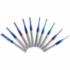 THSINDE Packung Mit 10 Stück Nano Blue Coat Schaftfräser CNC-Fräser Mit 1/8 "(0,8-3,0mm) Schaft -Frästische & Zubehör Verkäufe 2022 42552397 3