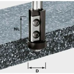 Festool Bündigfräser-Wendeplatten S12 D21/30WM 491120 Für Konstante Frästiefen