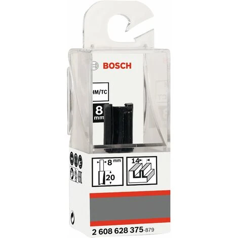 Bosch Nutfräser, 8 mm, D1 14 mm, L 19,6 mm, G 51 mm 2 Bosch Nutfräser, 8 mm, D1 14 mm, L 19,6 mm, G 51 mm – Bild 2