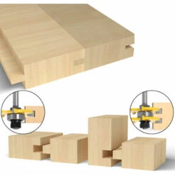 8 Mm Schaft Passender Nut- Und Federschneider Betterlife， Set 3 Zähne T-Form Holzschneider Holzbearbeitungswerkzeug -Frästische & Zubehör Verkäufe 2022 54097558 3