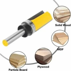 Schaft-Muster-Fräser-Bits Betterlife, 4 Stück 8 Mm Set Schablonen-Fräser-Bits, Bündiges Finish, Muster-Fräser, Holzfräser-Werkzeug, 20 Mm, 25 Mm, 38 Mm, 50 Mm -Frästische & Zubehör Verkäufe 2022 54097561 4