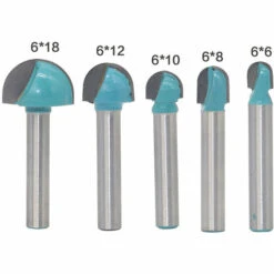 5 Stück 6 Mm Schaft Fräser Core Box Bits Betterlife， Rundnutfräser Holzbearbeitungswerkzeuge 6 Mm/8 Mm/10 Mm/12 Mm/18 Mm -Frästische & Zubehör Verkäufe 2022 54097827 3