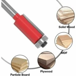 BETTERLIFE 3-teiliger Kopierschneider, 8-mm-Schaftschneider, DIY-Zimmerei-Fräswerkzeuge Mit Oberem Lager, Holzbearbeitungsschneider, Extra Langer Schneider, Rasierschneider, Gerader Bit -Frästische & Zubehör Verkäufe 2022 54097831 5