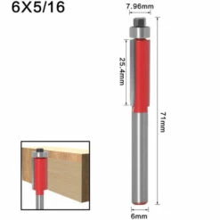 DONTODENT Gerade Oberfräser, Holzbearbeitungsmesser, Gravurholzschneider Zum Holzschneiden - 6 * 5/16-Schneidmesser