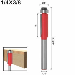 DONTODENT Gerade Oberfräser, Holzbearbeitungsmesser Gravur Holzschneider Zum Holzschneiden - Getrimmte Milch 1/4 * 3/8