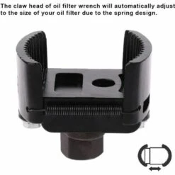 WERKZEUGE Universell Verstellbarer Quadratischer Ölfilterschlüssel 1/2 Zoll Schwarz (80-105 Mm) -Frästische & Zubehör Verkäufe 2022 63916005 4