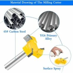 LITZEE T Geradem Schaft Fräser 8mm Schaft Reinigung Fräser 3 Kanten T Schlitz Fräser Schaft Holzfräser Fräser Für Oberfräse 8mm Schaft Plattenfräser Hobelwerkzeug Für Handarbeit Holzbearbeitung -Frästische & Zubehör Verkäufe 2022 64120260 3