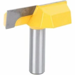 MINKUROW 12-mm-Fräser, Bodenreinigungs-Oberflächenhobel, T-Schienen-T-Nut-Form-Fräser, 12 X 57 Mm Unterseite, Gelbe Klinge