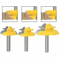 LIFCAUSAL 3-teiliges Falzfräser-Set 8 Mm Schaft Mit 12,7 Mm 16 Mm 19,05 Mm Höhe Schlitzfräser Fräser Holznutfräser Holzbearbeitungswerkzeug -Frästische & Zubehör Verkäufe 2022 64556361 5