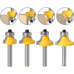 HEGUYEY Rundungsfräser Fräser Runde Ecke Radius Kantenwerkzeug Für Holzbearbeitung Zimmermannswerkzeuge 4 STÜCKE -Frästische & Zubehör Verkäufe 2022 64881820 3
