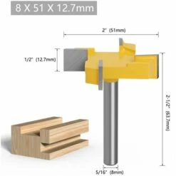 HEGUYEY 8 Mm Schaft 2 Zoll Durchmesser Fräser Bodenbelag Fräser Holz Fräser Hobeln Holzbearbeitungswerkzeug -Frästische & Zubehör Verkäufe 2022 65041601 3