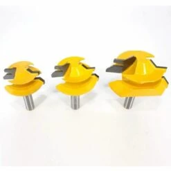 HEGUYEY 3 Stück 1/2-Zoll-Schaft 45-Grad-Gehrungsfräser, Holzbearbeitungsfräser, Nutfräser, Zapfenfräser Für Die Holzbearbeitung, Schneidwerkzeug Für Graviermaschine, Beschichtungsmaschine -Frästische & Zubehör Verkäufe 2022 65729285 3