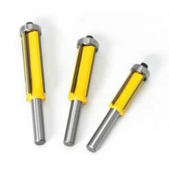 MONLY 3 Stück Fräser 4 Flötenschaft Profilmesser Mit Oberlager Gerader Stempel DIY Hartmetall Holzbearbeitungsschneider (Metall) -Frästische & Zubehör Verkäufe 2022 66479321 4