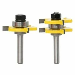 MONLY Nut- Und Federfräser-Set 3 Flöte 8 Mm Schaft T-Form Holzbearbeitungsfräser Fräser Holzbearbeitungswerkzeuge